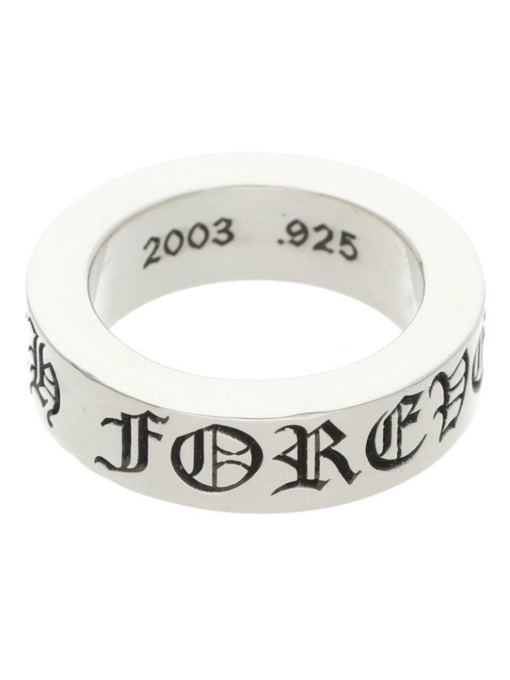 Chrome Hearts Spacer Forever Silver Ring